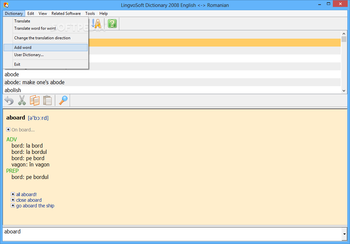 LingvoSoft Dictionary English - Romanian screenshot 2