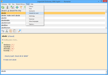 LingvoSoft Dictionary English - Romanian screenshot 4