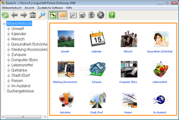LingvoSoft Picture Dictionary 2008 German - Persian(Farsi) screenshot