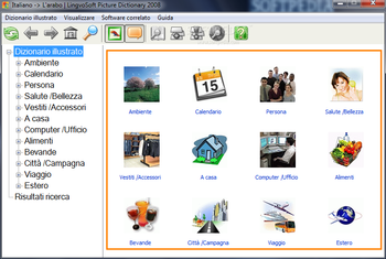 LingvoSoft Picture Dictionary 2008 Italian - Arabic screenshot