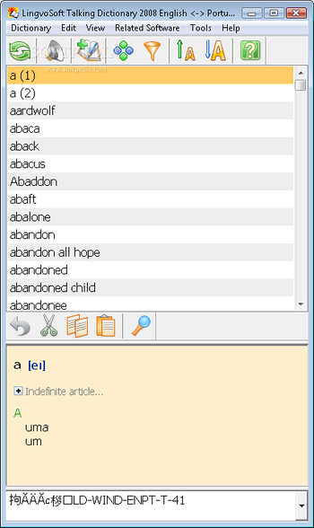 LingvoSoft Suite 2008 English - Portuguese screenshot