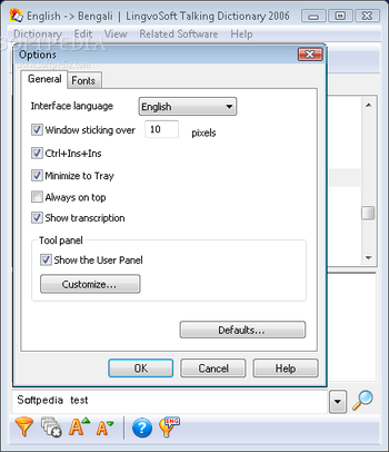 LingvoSoft Talking Dictionary 2006 English - Bengali screenshot 2