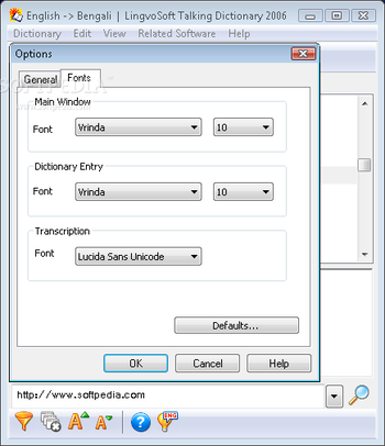 LingvoSoft Talking Dictionary 2006 English - Bengali screenshot 3