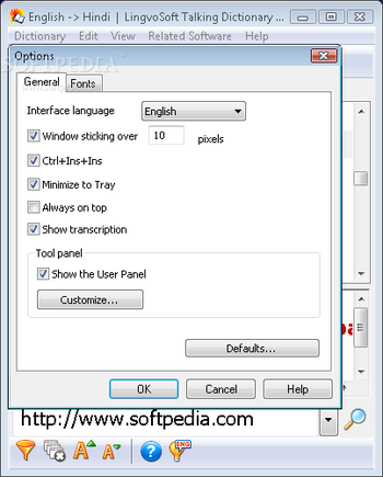 LingvoSoft Talking Dictionary 2006 English - Hindi screenshot 3