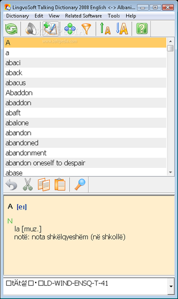 LingvoSoft Talking Dictionary 2008 English - Albanian screenshot