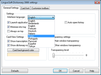 LingvoSoft Talking Dictionary 2008 English - Albanian screenshot 3