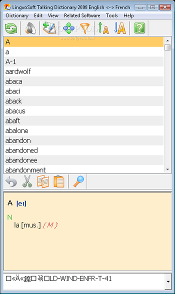 LingvoSoft Talking Dictionary 2008 English - French screenshot