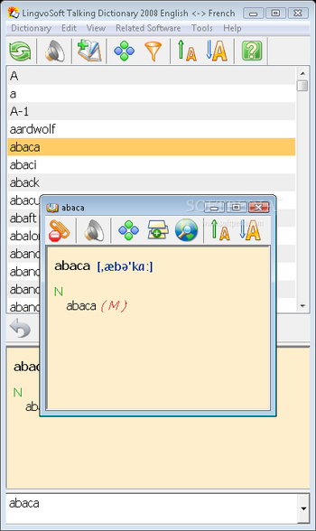 LingvoSoft Talking Dictionary 2008 English - French screenshot 2