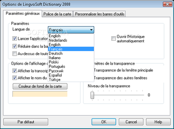LingvoSoft Talking Dictionary 2008 French - Arabic screenshot 3