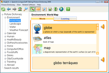LingvoSoft Talking Picture Dictionary 2008 English - Spanish screenshot 2