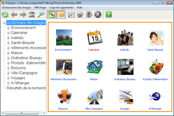 LingvoSoft Talking Picture Dictionary 2008 French - Persian (Farsi) screenshot
