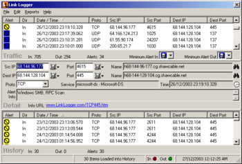 Link Logger for Linksys WAG200G screenshot