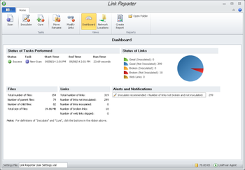 Link Reporter screenshot