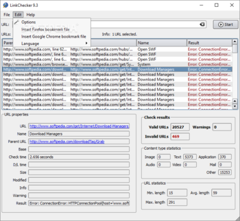 LinkChecker screenshot 3