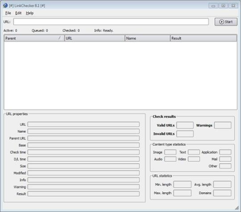 LinkChecker screenshot