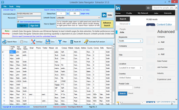 LinkedIn Sales Navigator Extractor screenshot