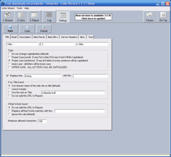 Links Wizard screenshot 3