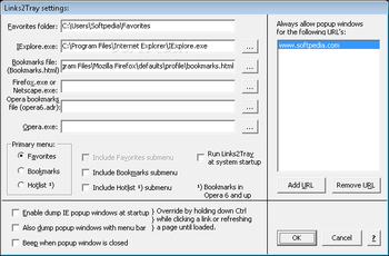 Links2Tray screenshot 2