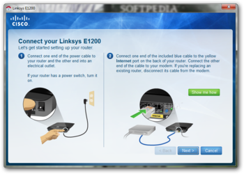 Linksys E1200 screenshot