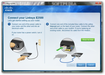 Linksys E2500 screenshot