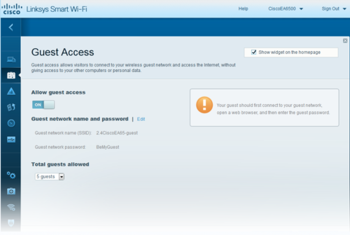 Linksys Smart Wi-Fi screenshot