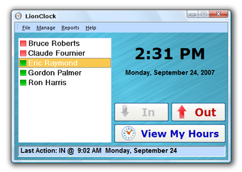 LionClock screenshot 2