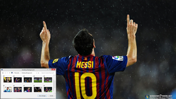 Lionel Messi Windows 7 Theme screenshot