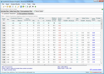 Liquefaction Analysis Program screenshot 10