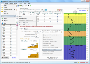 Liquefaction Analysis Program screenshot 13