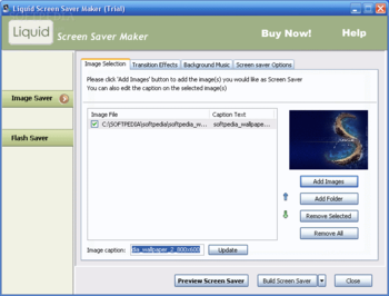 Liquid Screen Saver Maker screenshot
