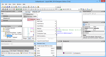 Liquid XML Designer Edition screenshot 5