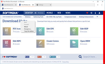 Liri Browser screenshot 3