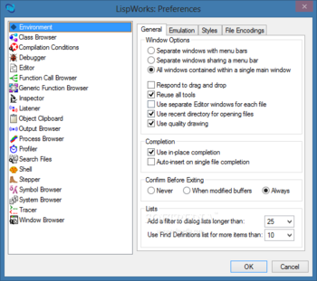 LispWorks Personal Edition screenshot 4