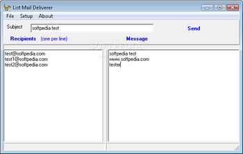 List Mail Deliverer screenshot