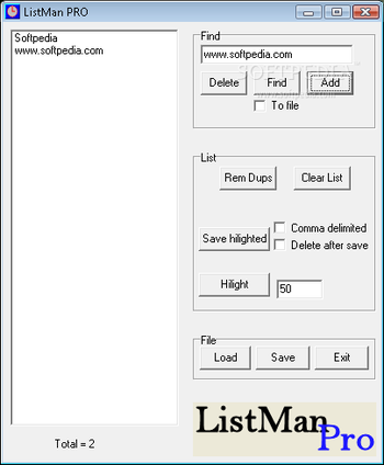 ListMan Pro screenshot