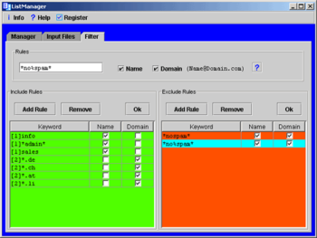ListManager screenshot
