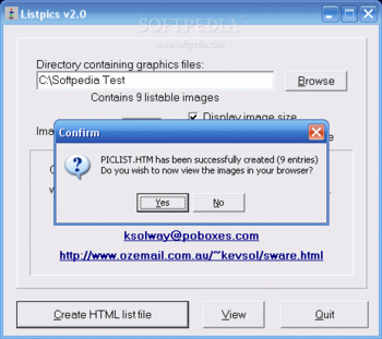LISTPICS screenshot 2