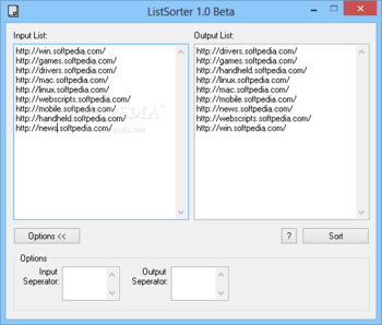 ListSorter screenshot
