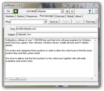 ListWizard screenshot 3