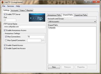 LiteFTP screenshot 2