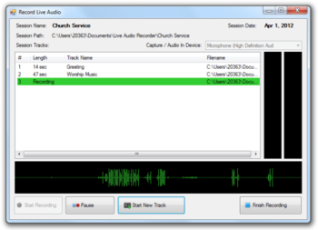 Live Audio Recorder screenshot