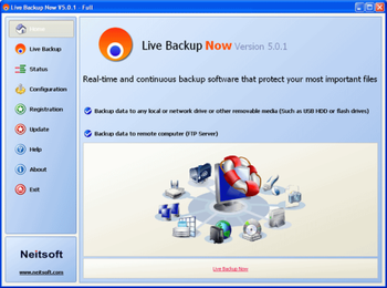 Live Backup Now Portable screenshot