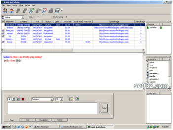 Live chat software screenshot 2