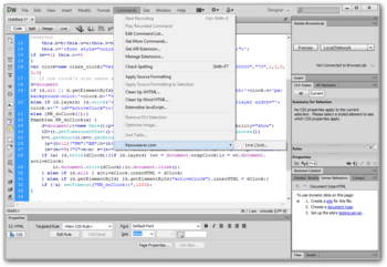 Live Clock for Dreamweaver screenshot