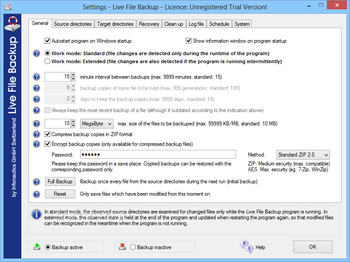 Live File Backup screenshot 2