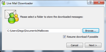 Live Mail Downloader screenshot 3