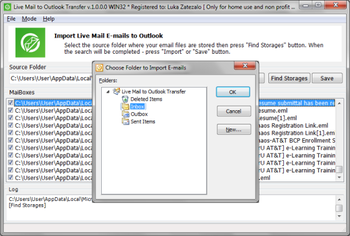 Live Mail to Outlook Converter screenshot 6