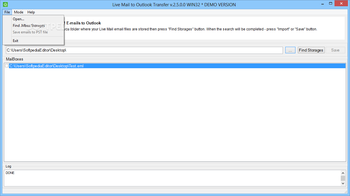 Live Mail to Outlook Transfer screenshot 3