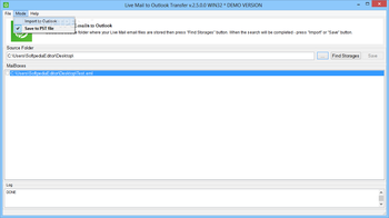 Live Mail to Outlook Transfer screenshot 4