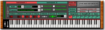 Live Midi Keyboard screenshot